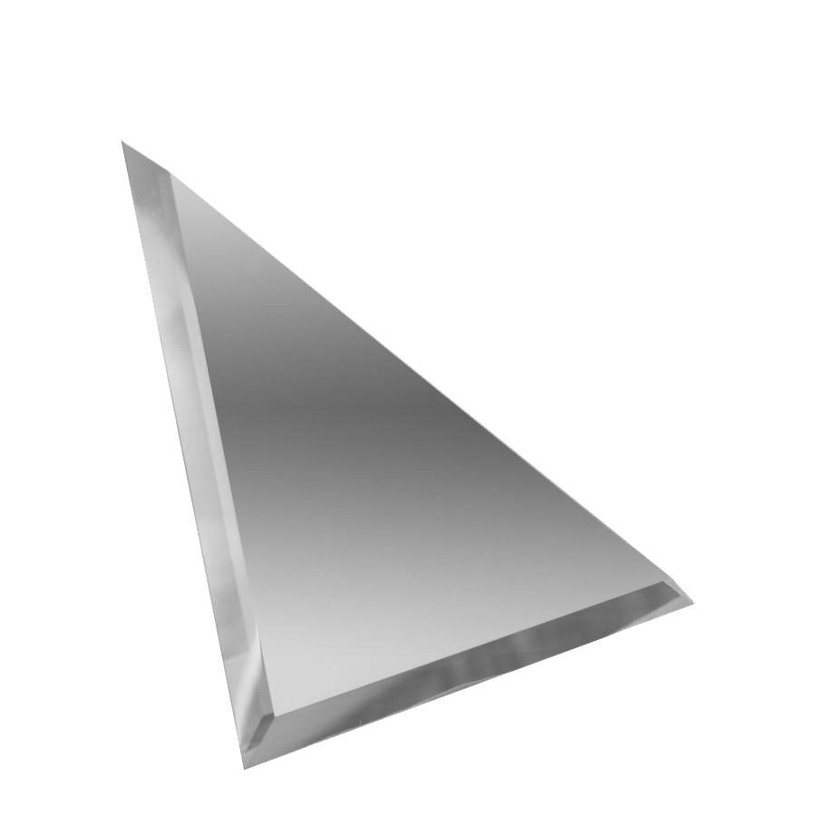 Серебряная треугольная зеркальная плитка